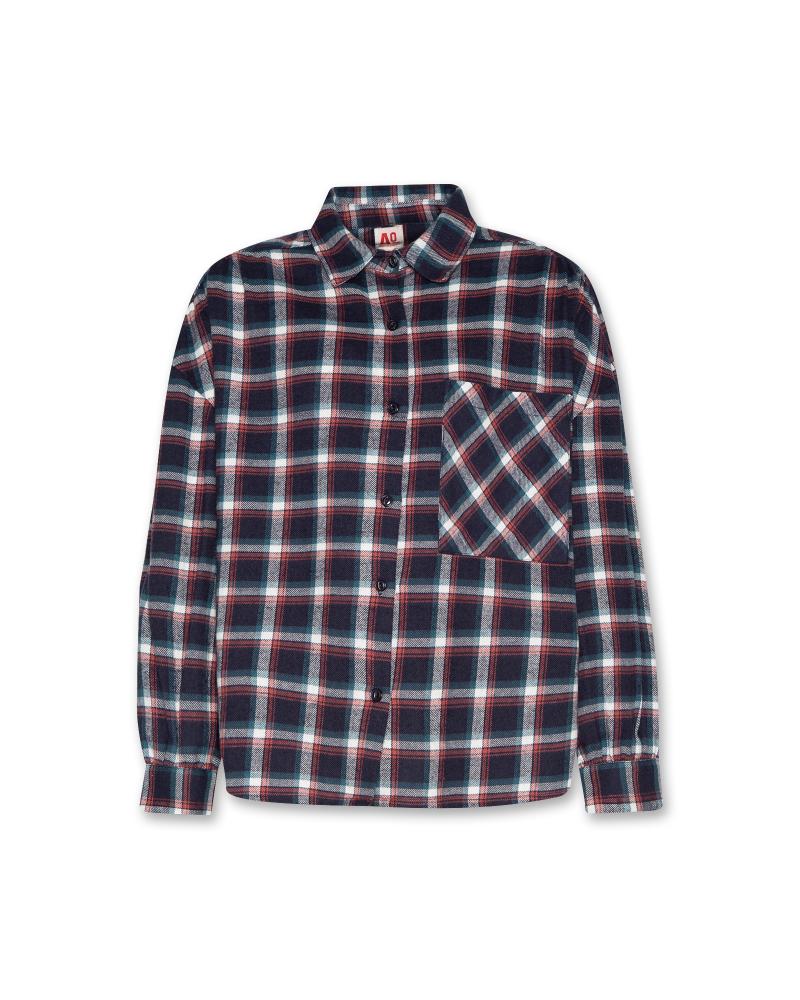 Yoko Blue Check Shirt - Navy