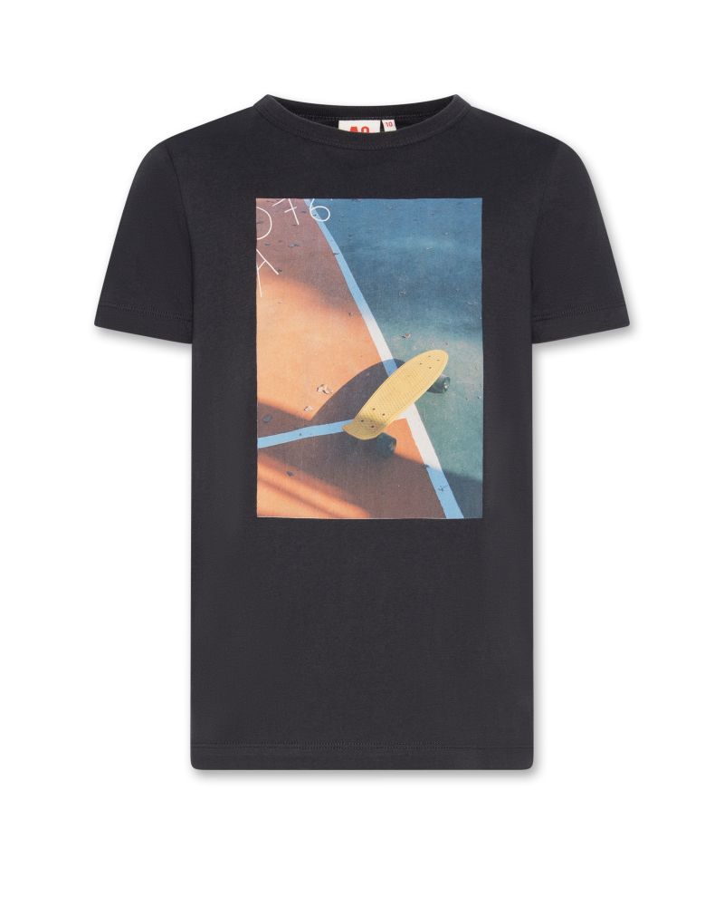 Boys - T-Shirts - Mat S/S T-Shirt Tennis - Washed Black - W