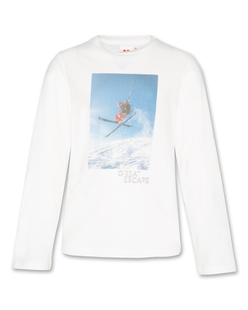 Mat L/S T-Shirt Ski - Offwhite
