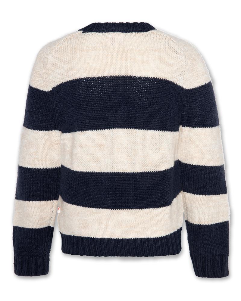 Adrian Stripe C-Neck - Natural