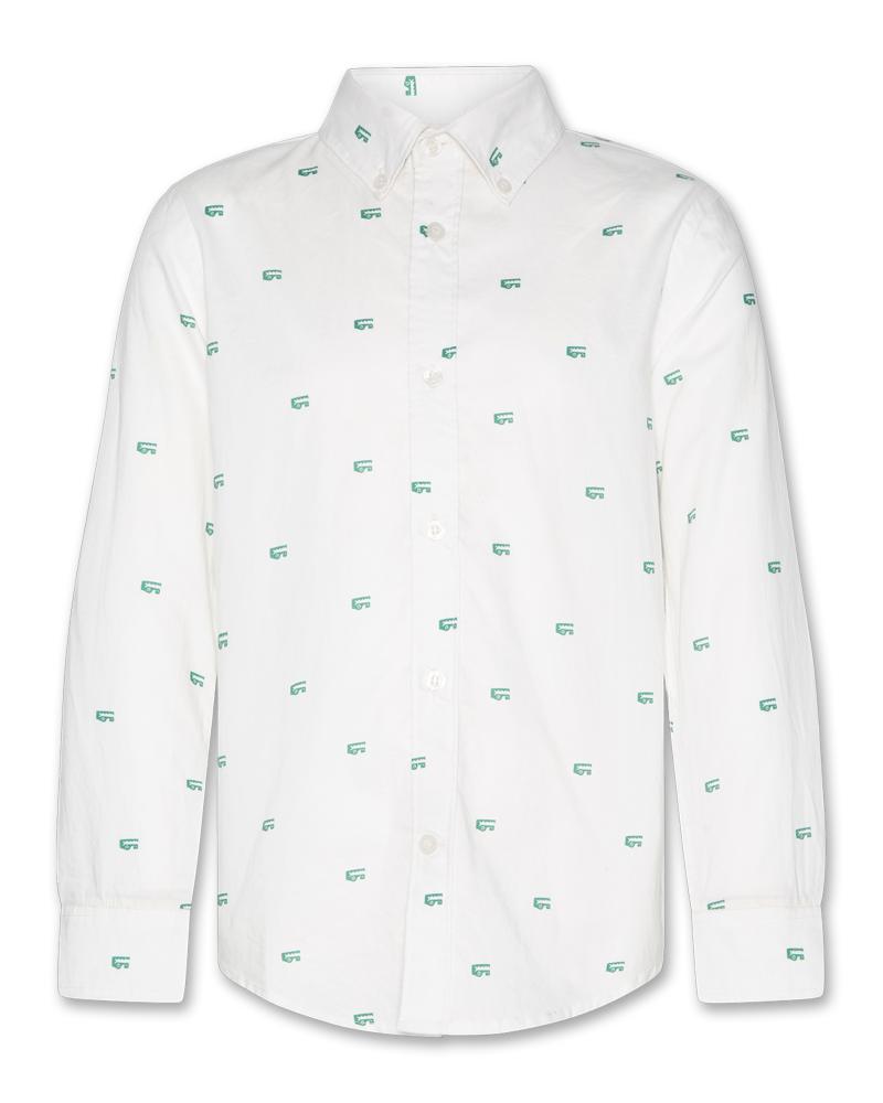 Axel Shirt Croco - White