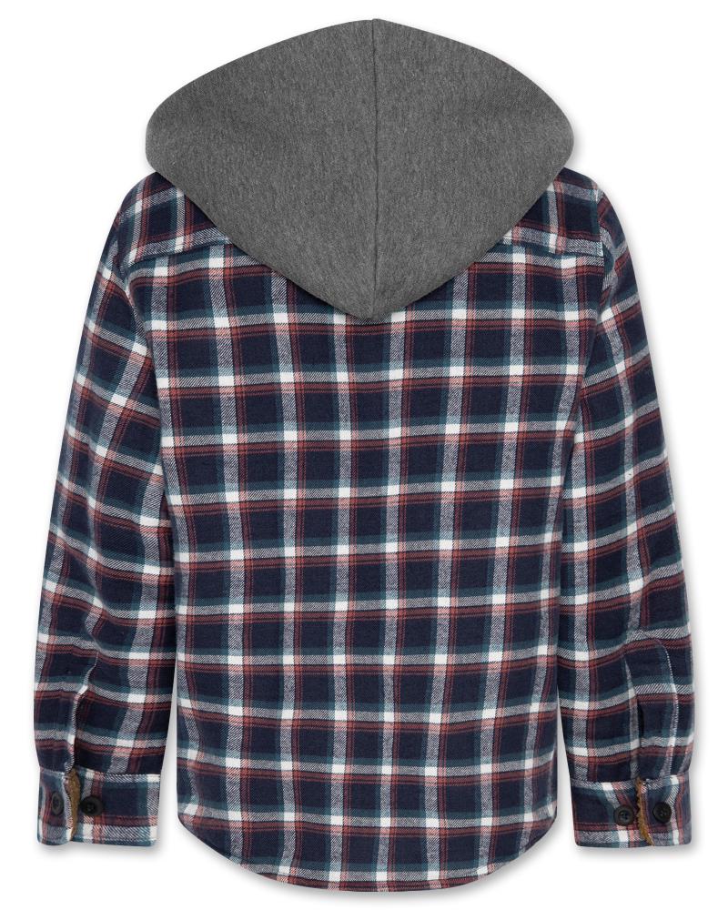 Andrew Hooded Teddy Shirt - Navy