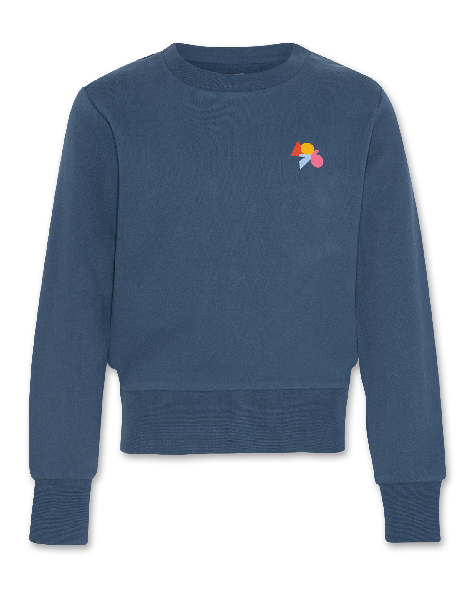 Girls - Sweaters - Lana C-Neck Sweater Club - Denim Blue - W