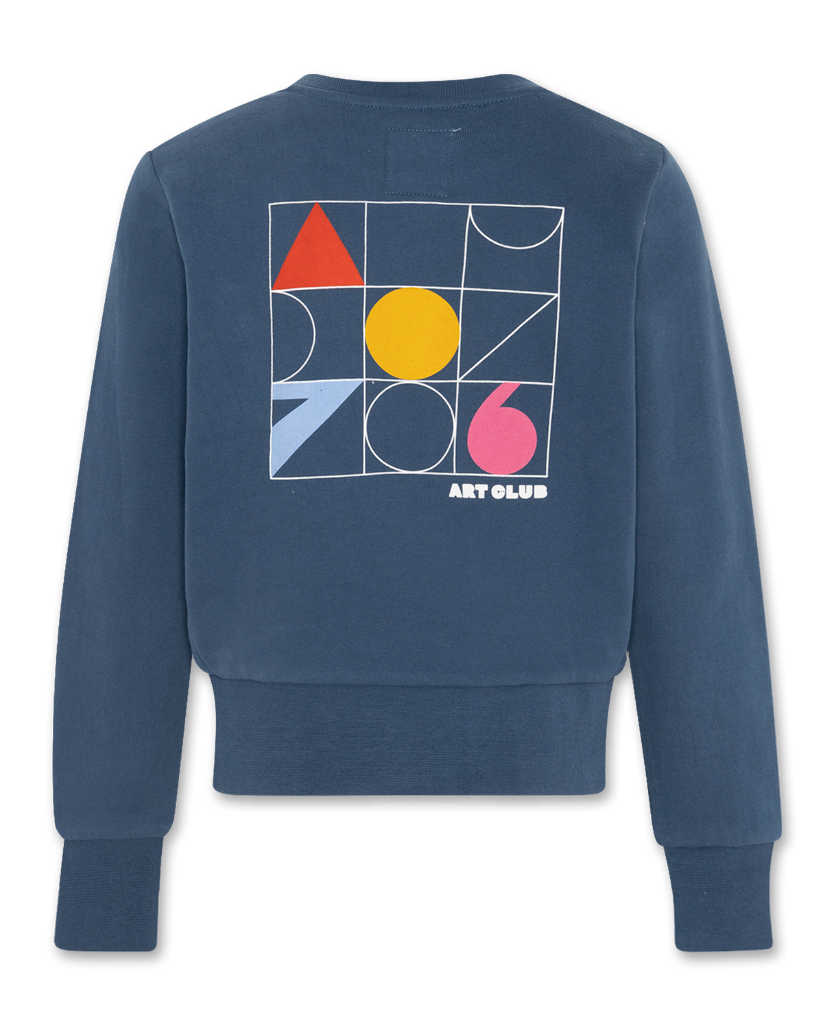 Girls - Sweaters - Lana C-Neck Sweater Club - Denim Blue - W