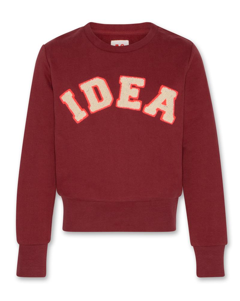 Lana C-Neck Sweater Idea - Dark Red