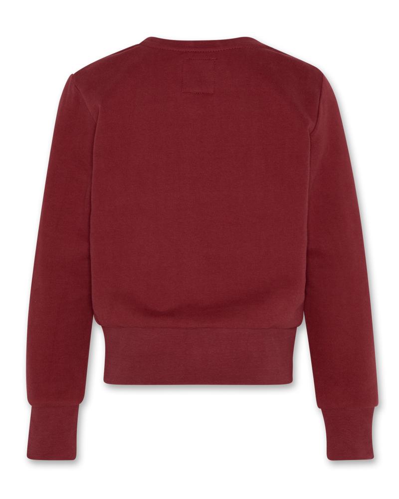 Lana C-Neck Sweater Idea - Dark Red