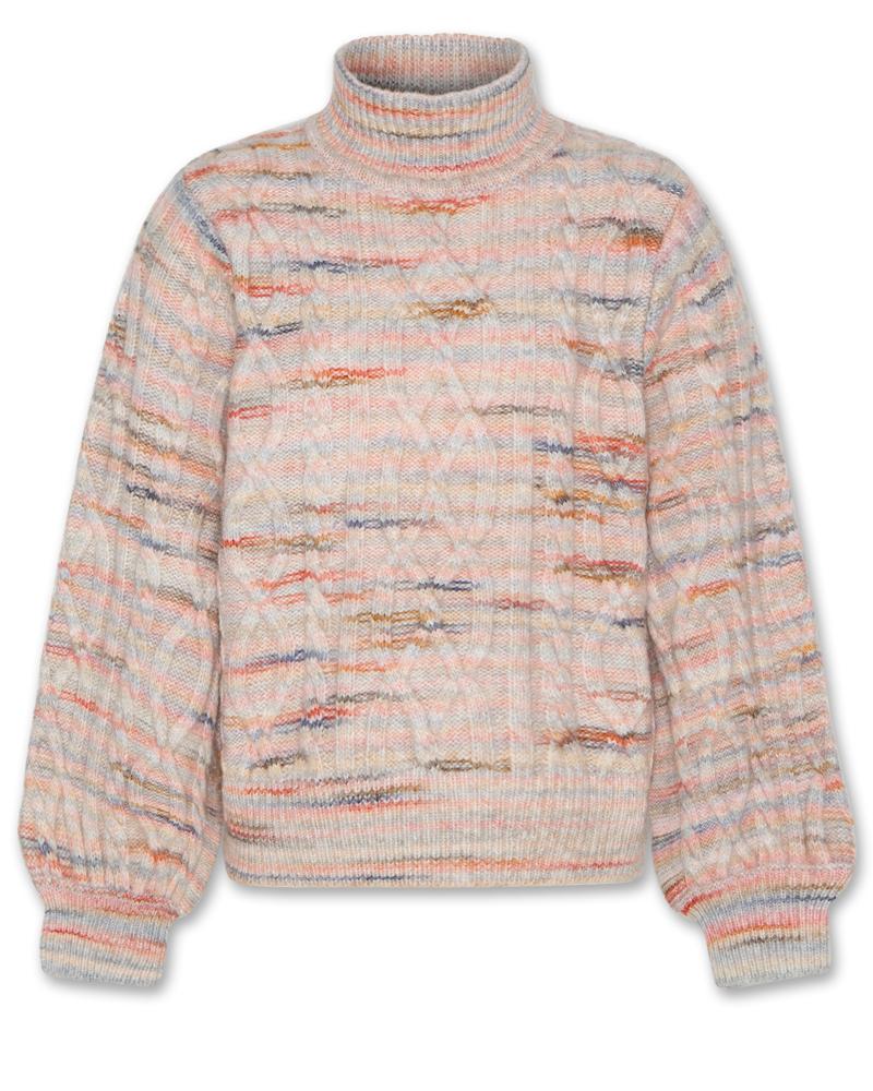 Ash Cable Turtle-Neck - Multicolour