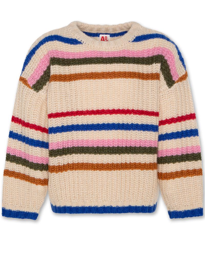 Wanda C-Neck Stripes - Multicolour