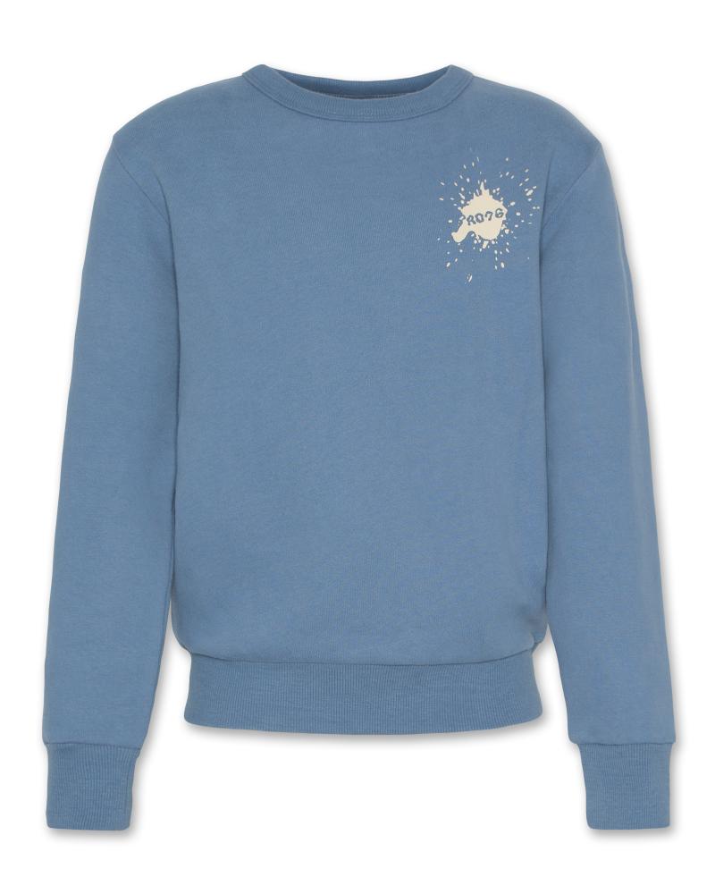 Tom C-Neck Sweater Life - Mid Blue