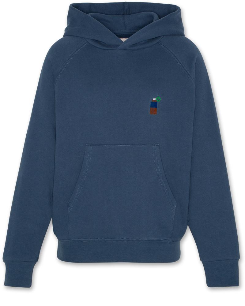 Clyde Hoodie Spraybomb - Denim Blue