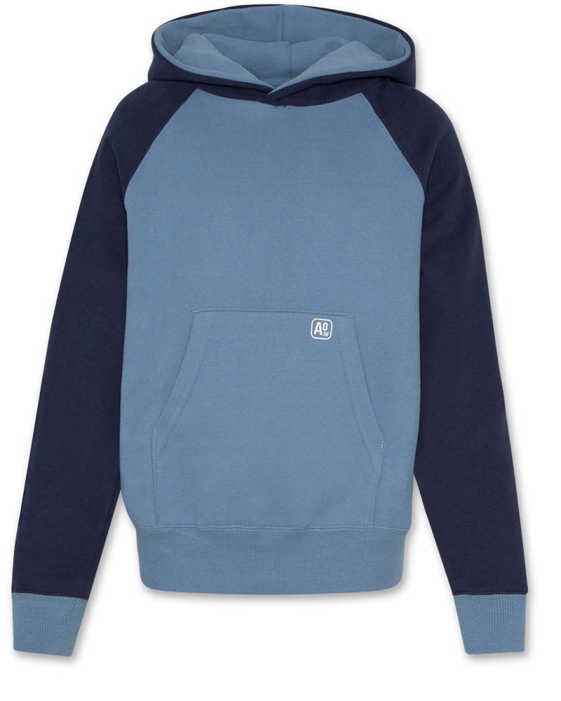 Clyde Hoodie Block - Mid Blue