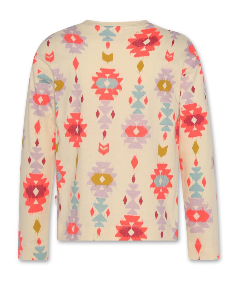 Ava T-Shirt Ikat Aop - Ivory