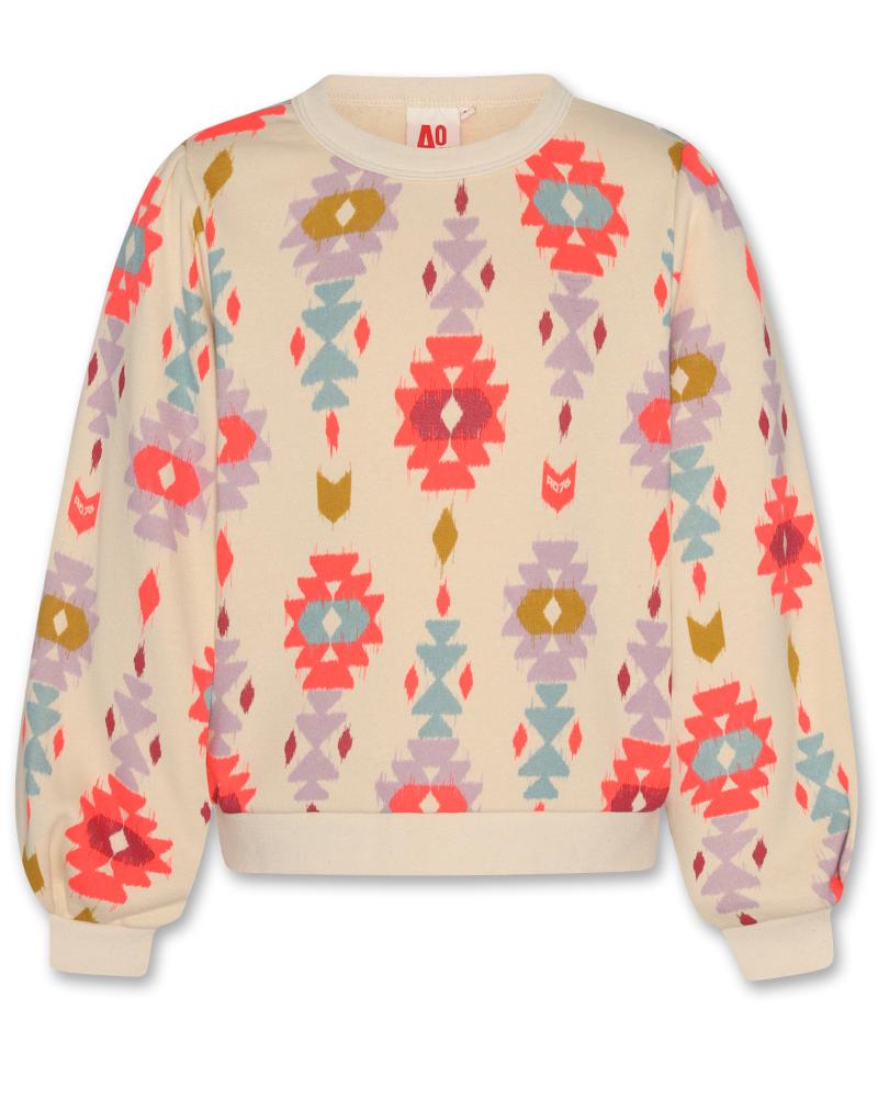 Loreen Sweater Ikat Aop - Natural