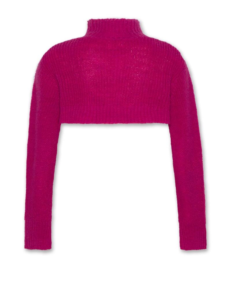 Soly Short Mock Neck - Raspberry