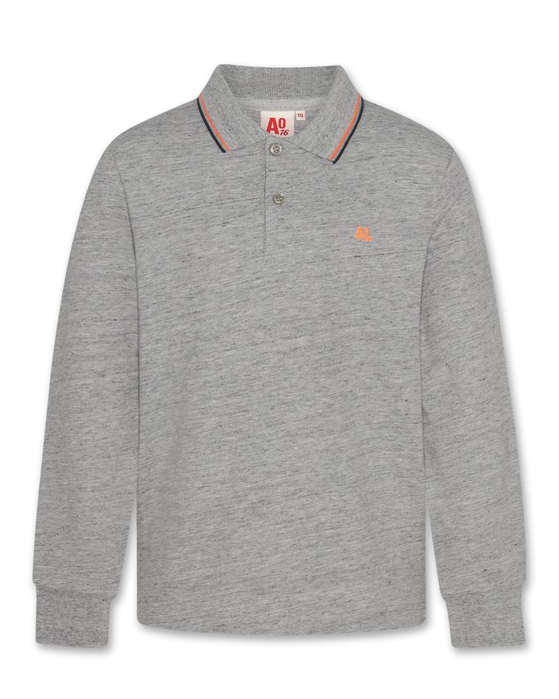 Carter Polo Logo - Heather Grey