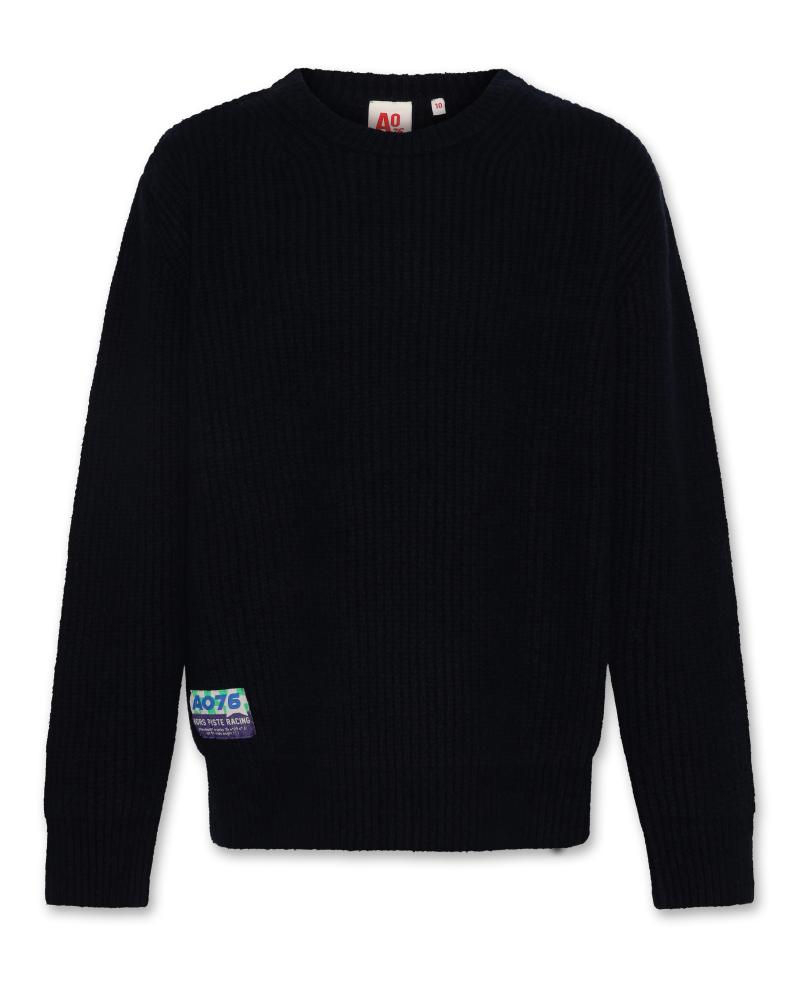 Damon C-Neck Waffle Knit - Navy