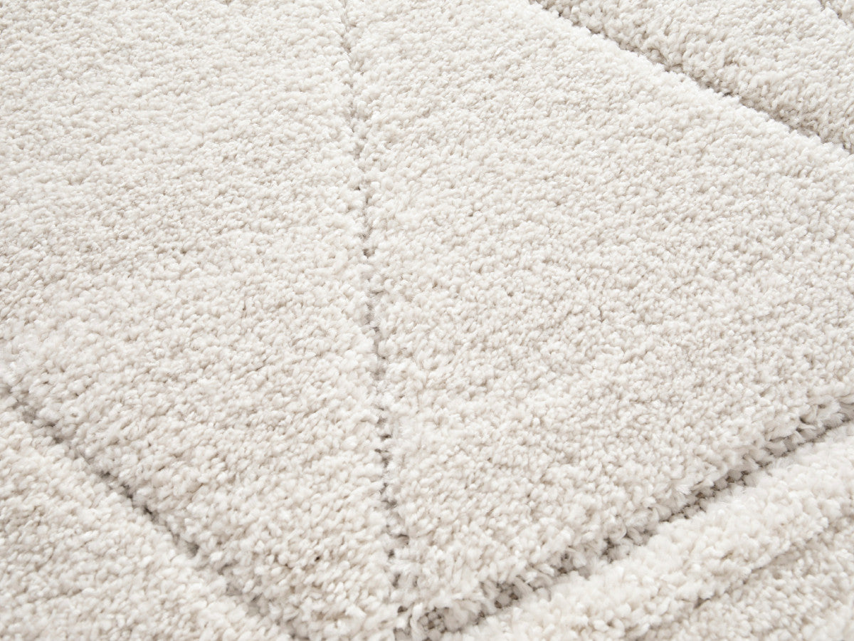 Kortharig tapijt AMEL grafisch motief - Beige