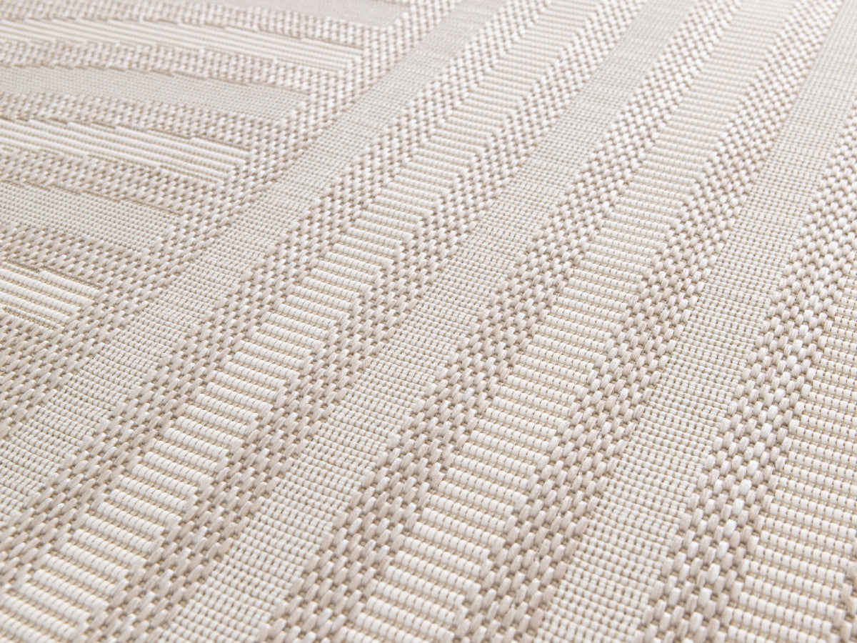 Kortharig tapijt ANNIE abstract motief - Beige
