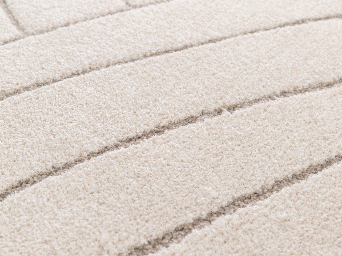 Kortharig tapijt BENOIT abstract patroon - Beige