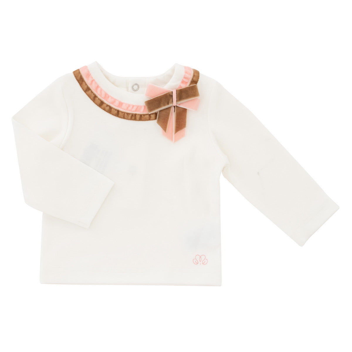 T-Shirt Double Bow - Offwhite