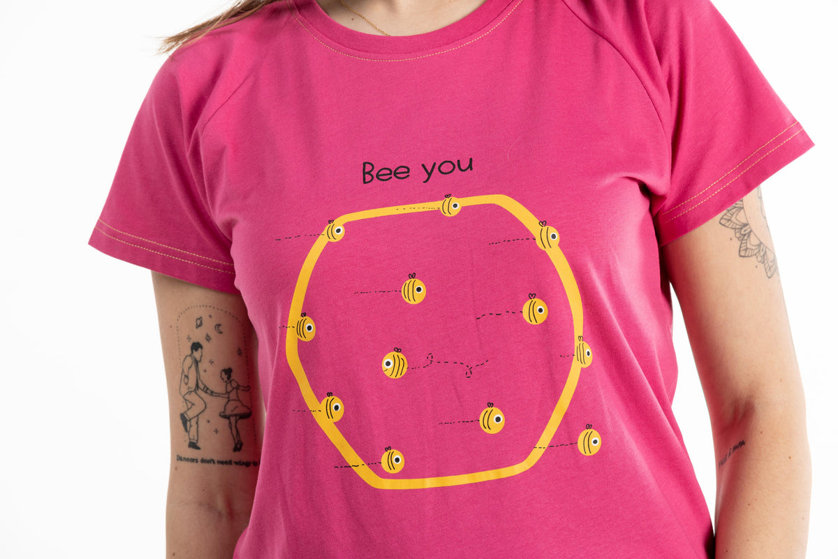 Maxi T-Shirt - Vrouw - Fuschia