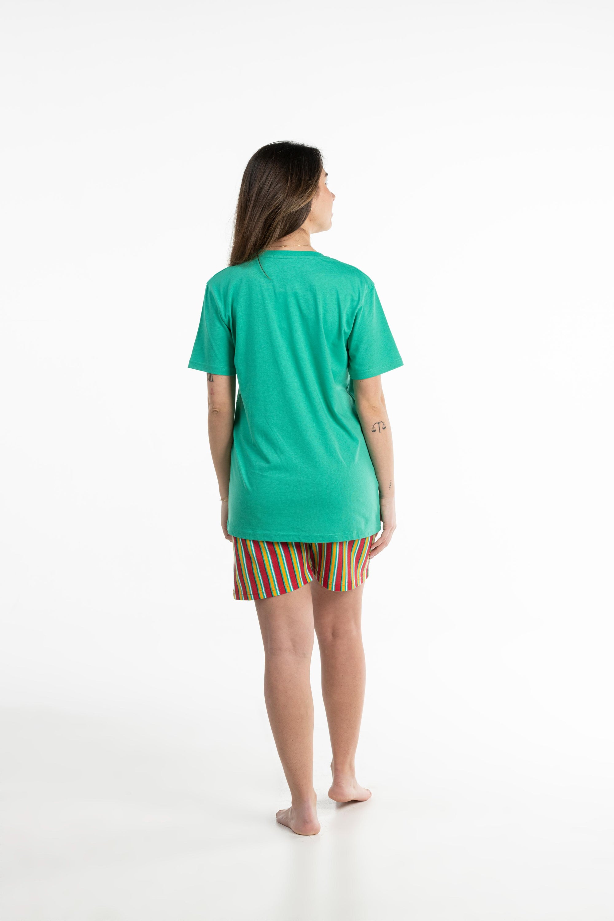 Pyjamashort - Vrouw - Medium Groen