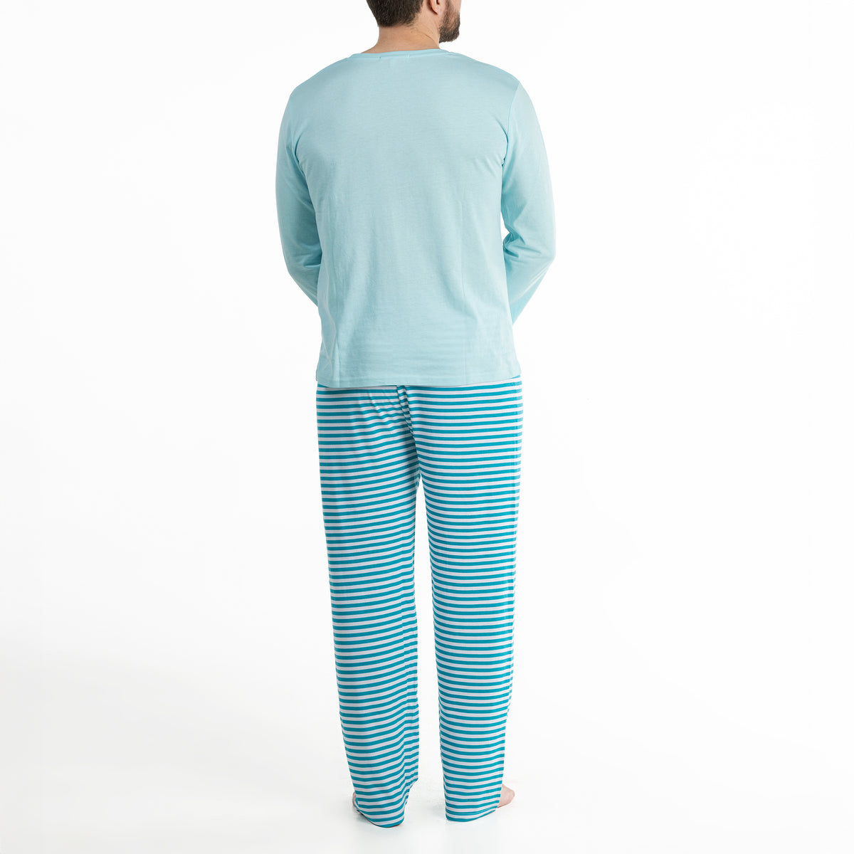 Lange Pyjama - Man - Bleu Eau Claire