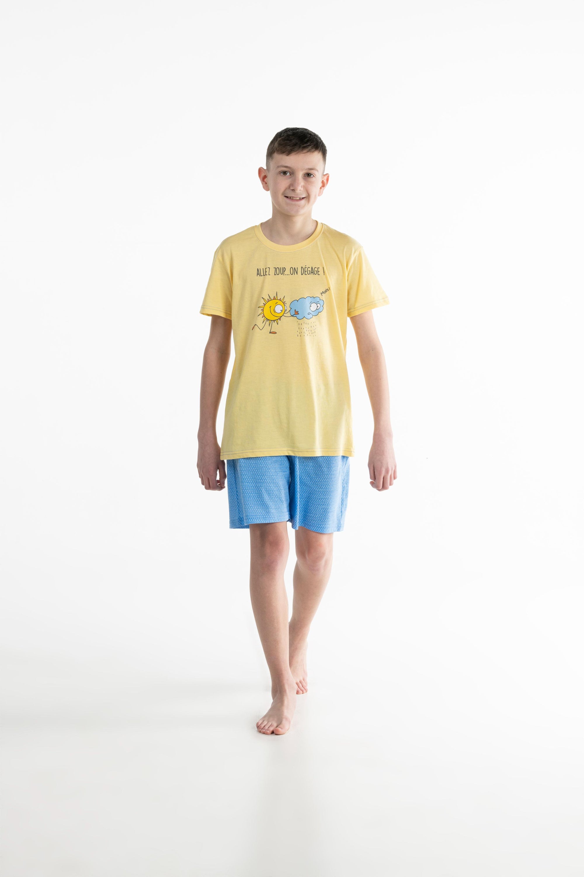 Pyjamashort - Kid - Geel