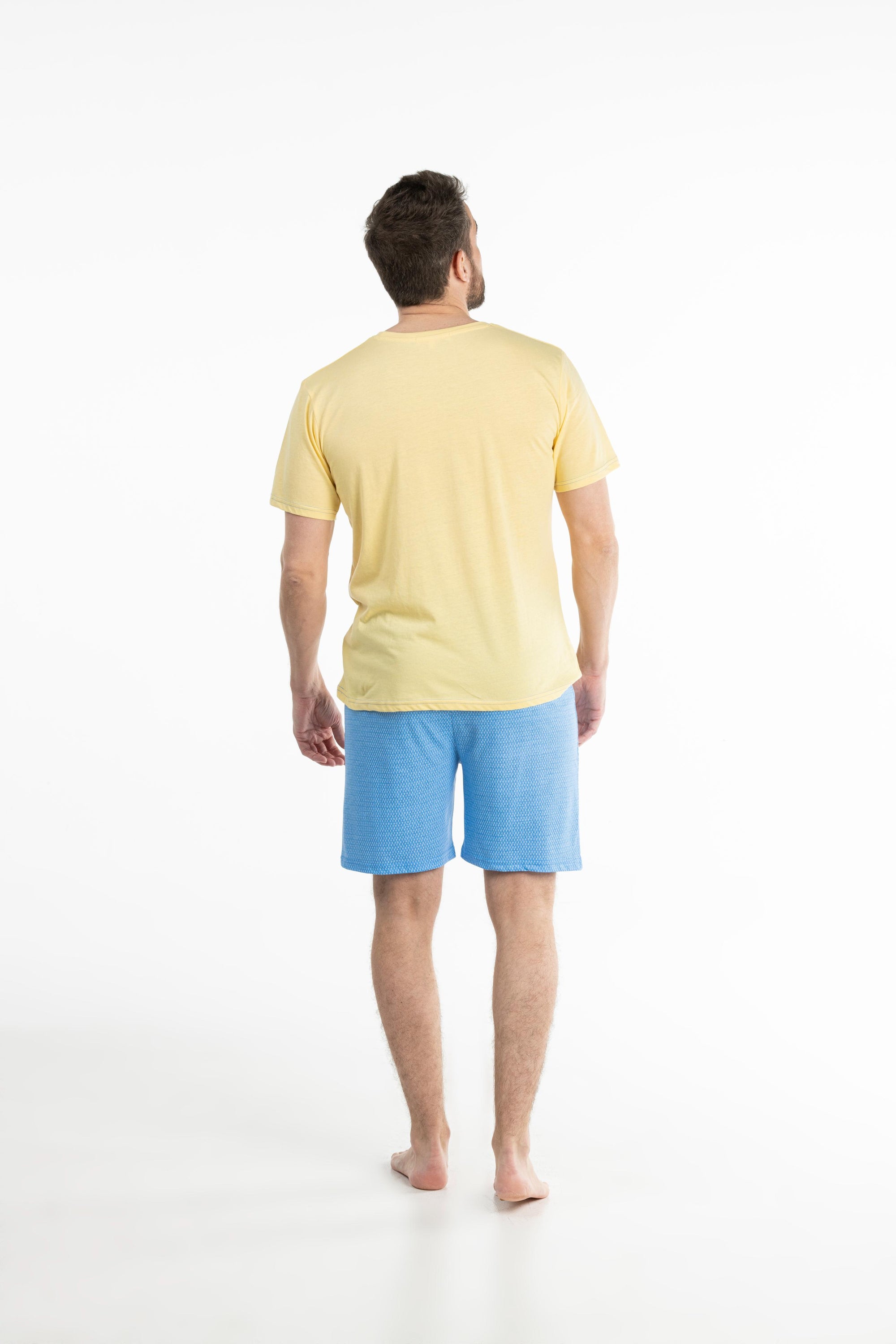 Pyjamashort - Man - Geel