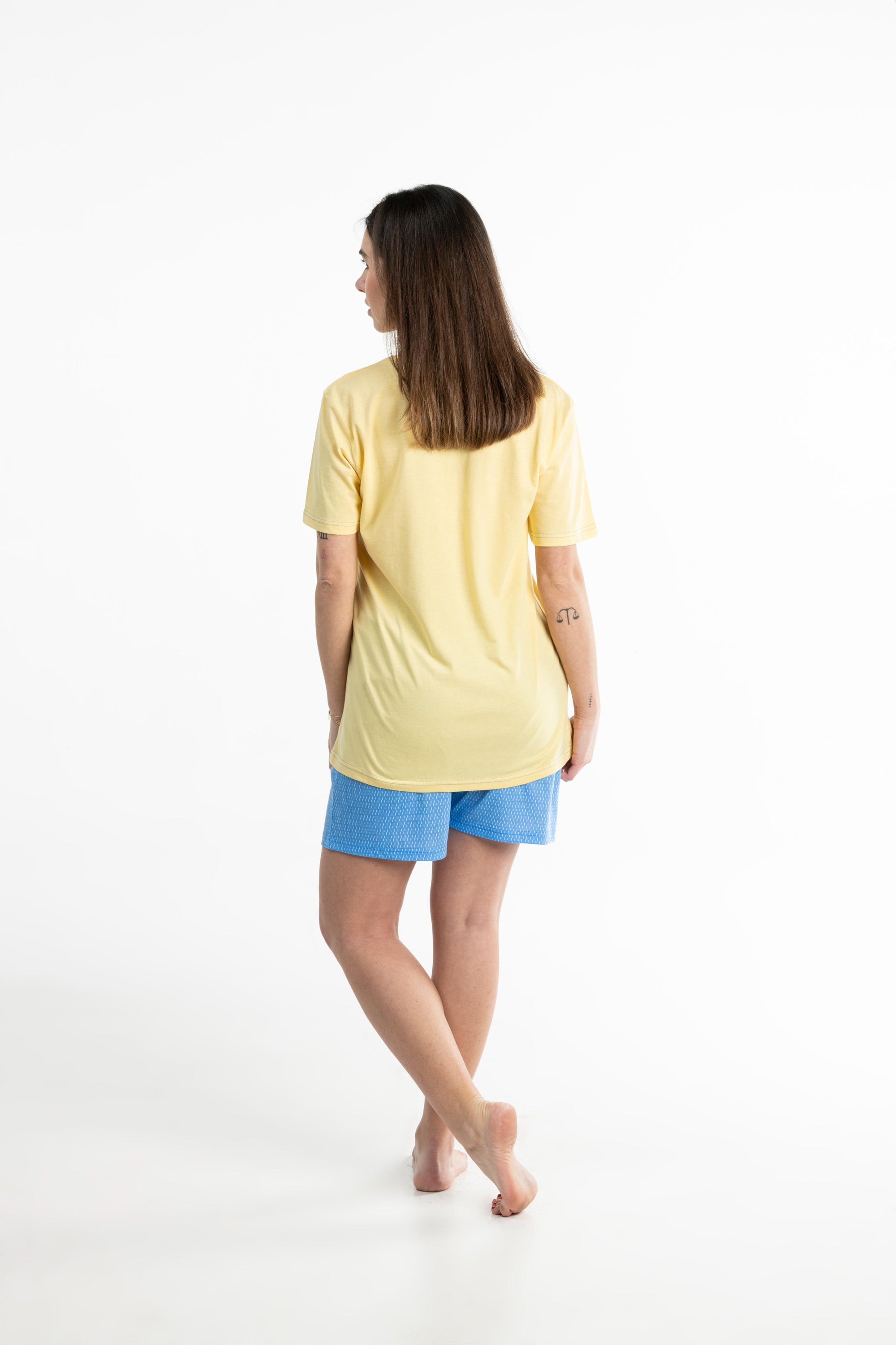 Short Pyjama - Femme - Jaune Sunlight