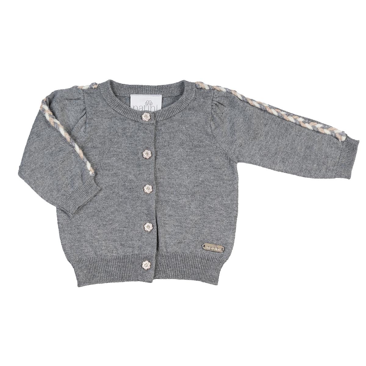 Cardigan Ribbon - Gris
