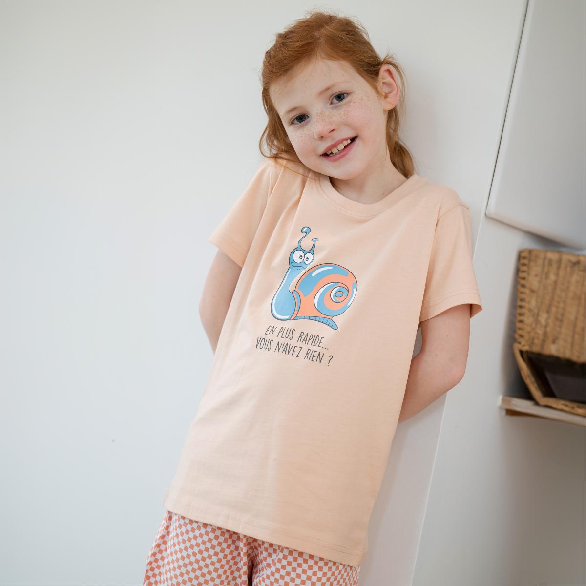 Short de pyjama - Mixte enfant - Pêche