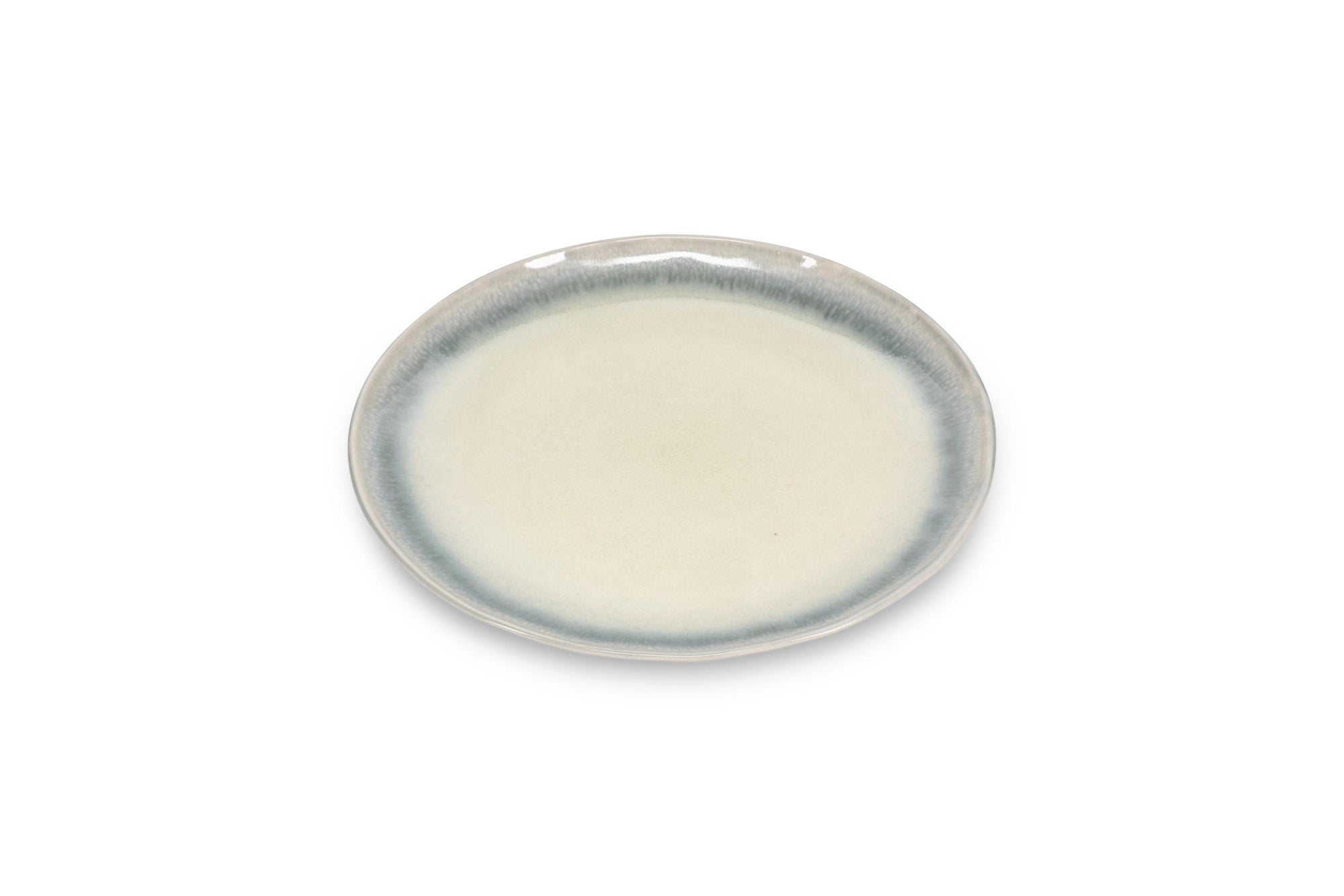 ONA - Plat bord 22x20cm groen/grijs Flint - 1 SET - 4 stuks