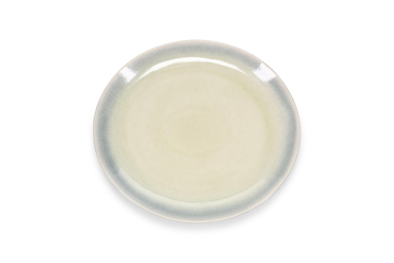 ONA - Plat bord 28x25cm groen/grijs Flint - 1 SET - 4 stuks