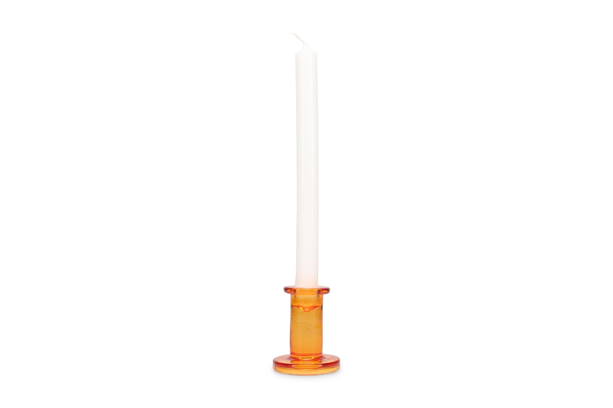 Ona - Candle holder H8cm tangerine Mood - set/2