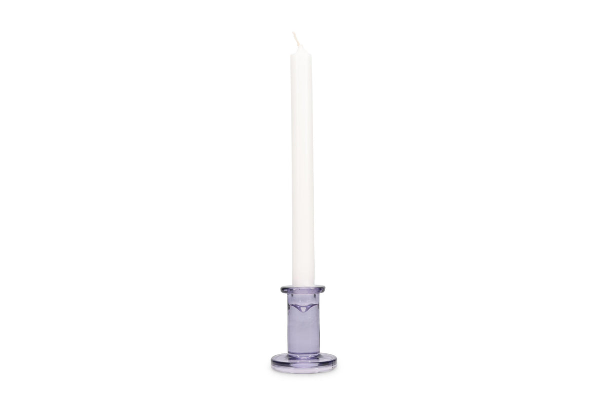 Ona - Candle holder H8cm violet Mood - set/2