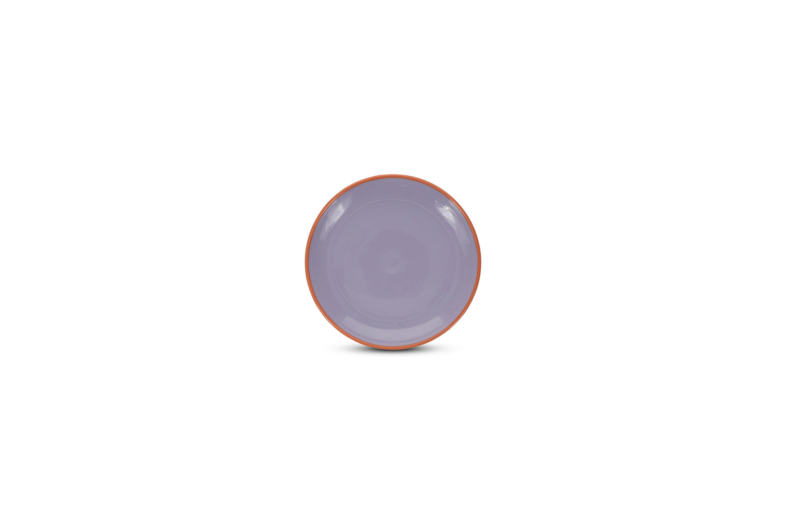Ona - Duo Assiette plate 18xH2,5cm violet/orange Duo - 1 SET - 4 pièces