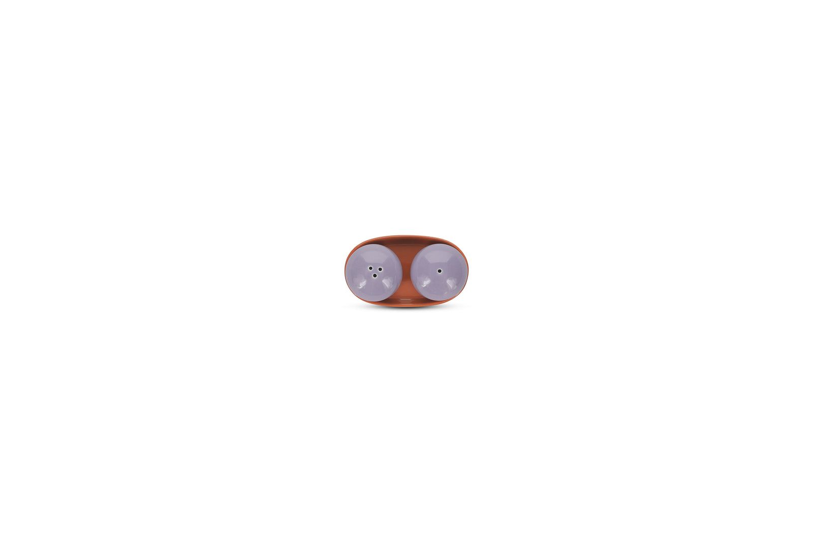 Ona - Duo Poivrier et salière 3 pièces violet/orange Duo