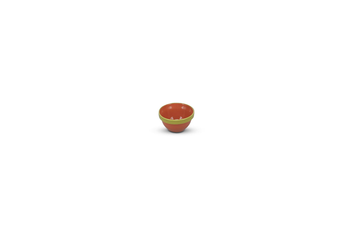 Ona - Duo Kom 9xH5cm oranje/groen Duo - 1 SET - 4 stuks
