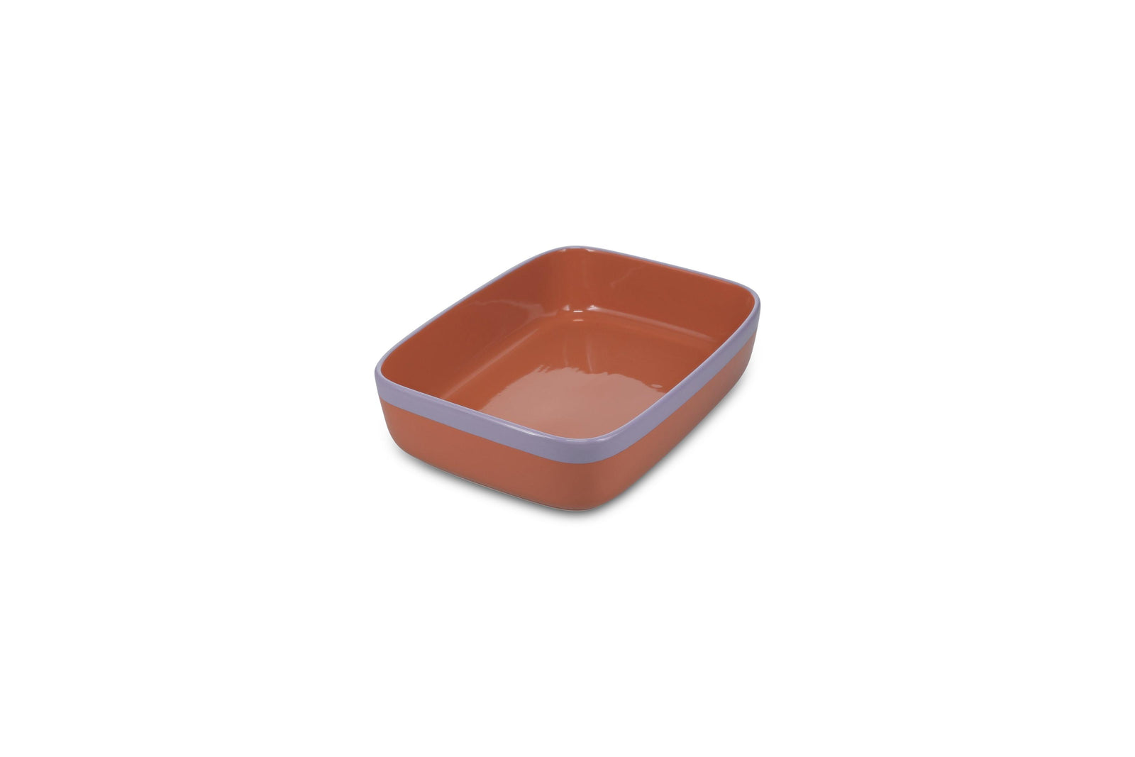 S&P - Duo Ovenschaal 29,5x22,5xH7cm oranje/paars Duo