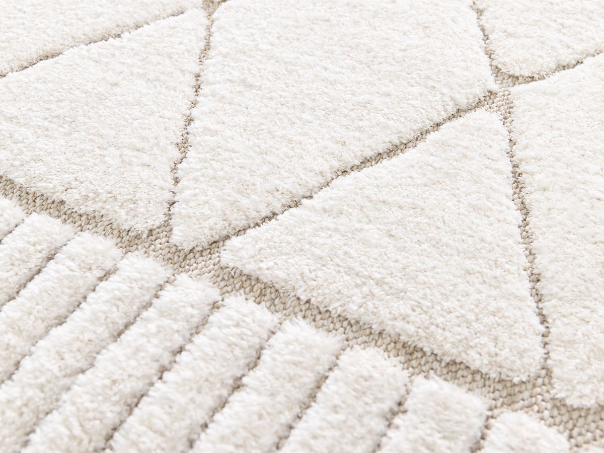 Kortpolig tapijt AGOSTO abstract patroon - Beige