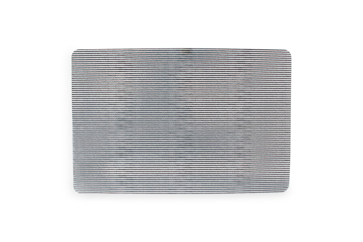 ONA - Placemat 43x28cm lijnen zwart Nala - 1 SET - 4 stuks