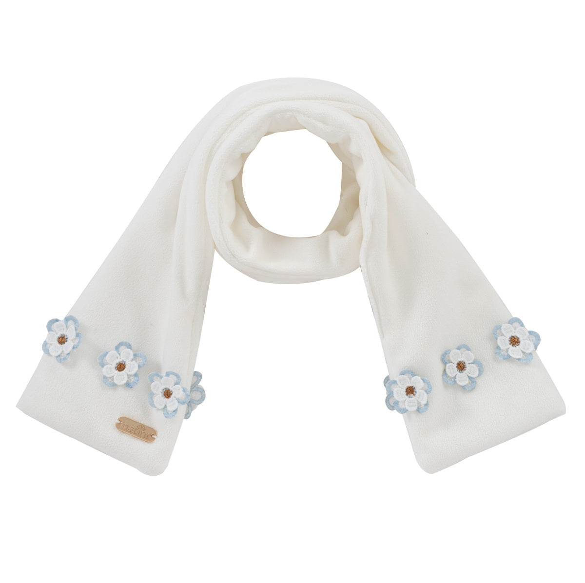 Scarf Flowers - Offwhite