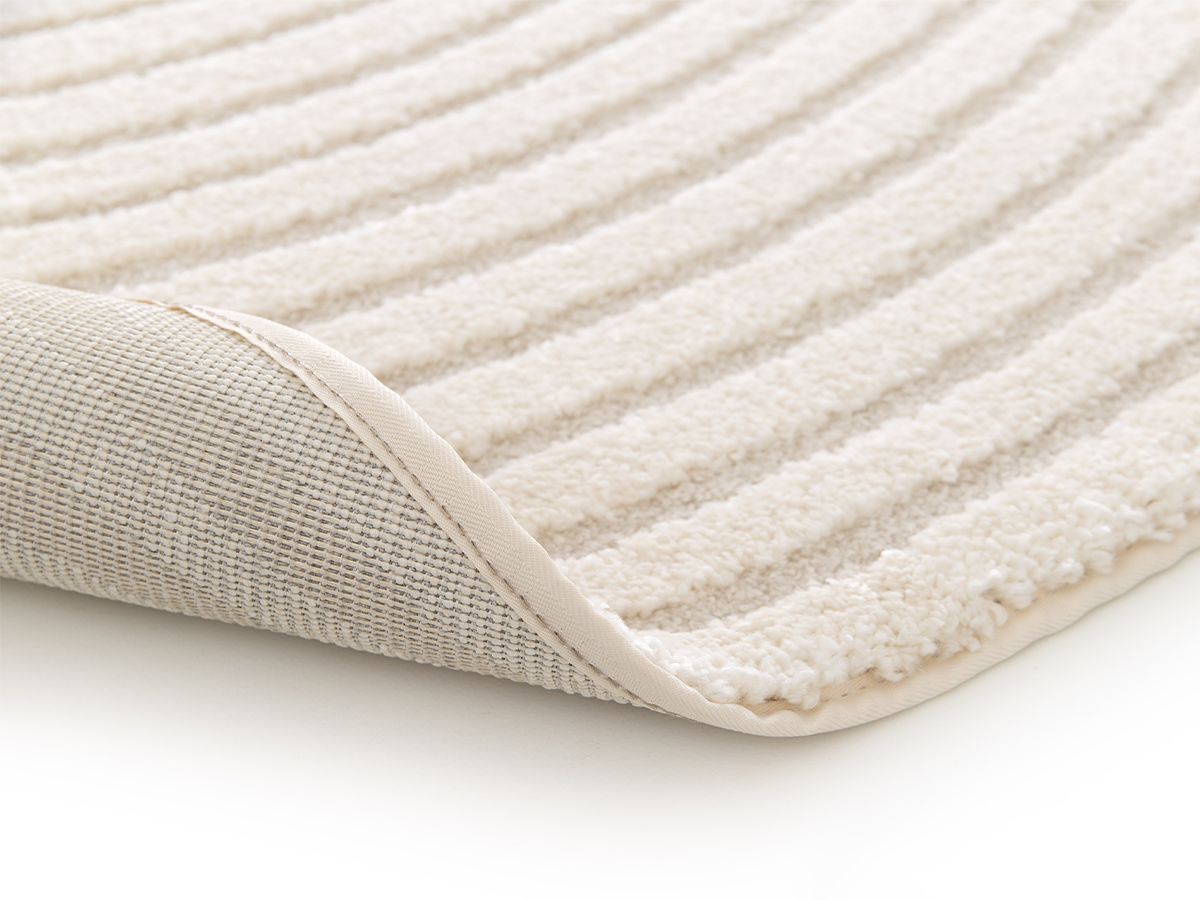Rond tapijt met korte pool ONDELIA geometrisch patroon - Beige