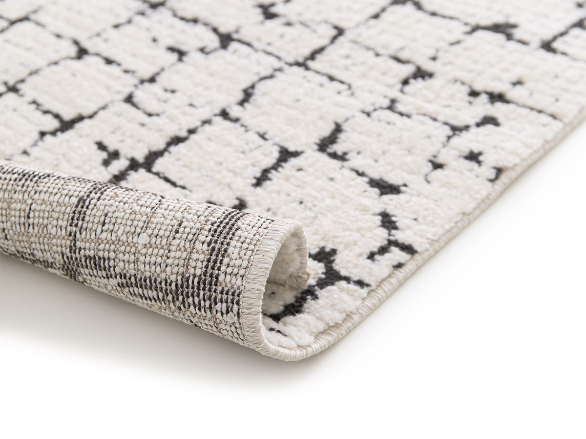 Kortharig tapijt NEBULIA abstract patroon - Beige