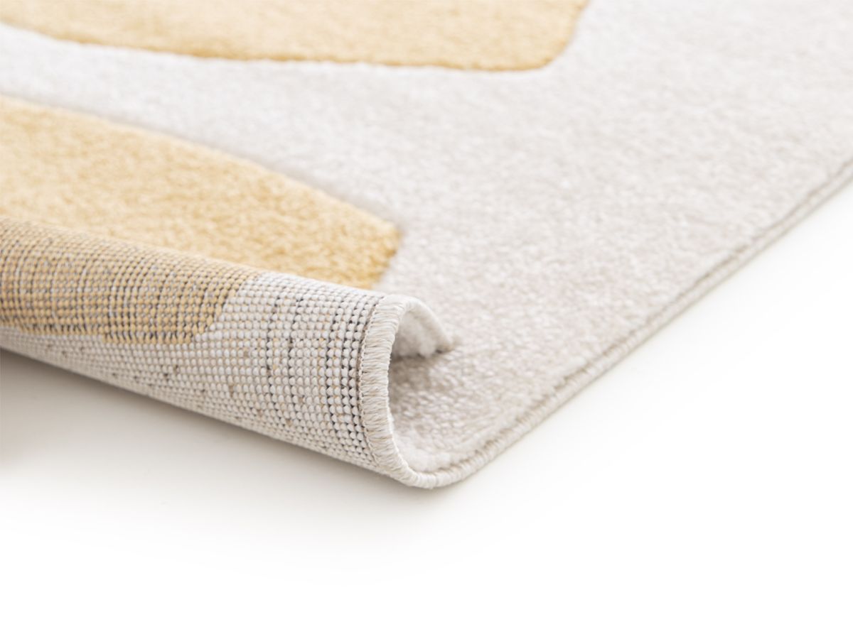 Kortharig tapijt BERNIE met berenmotief - Beige