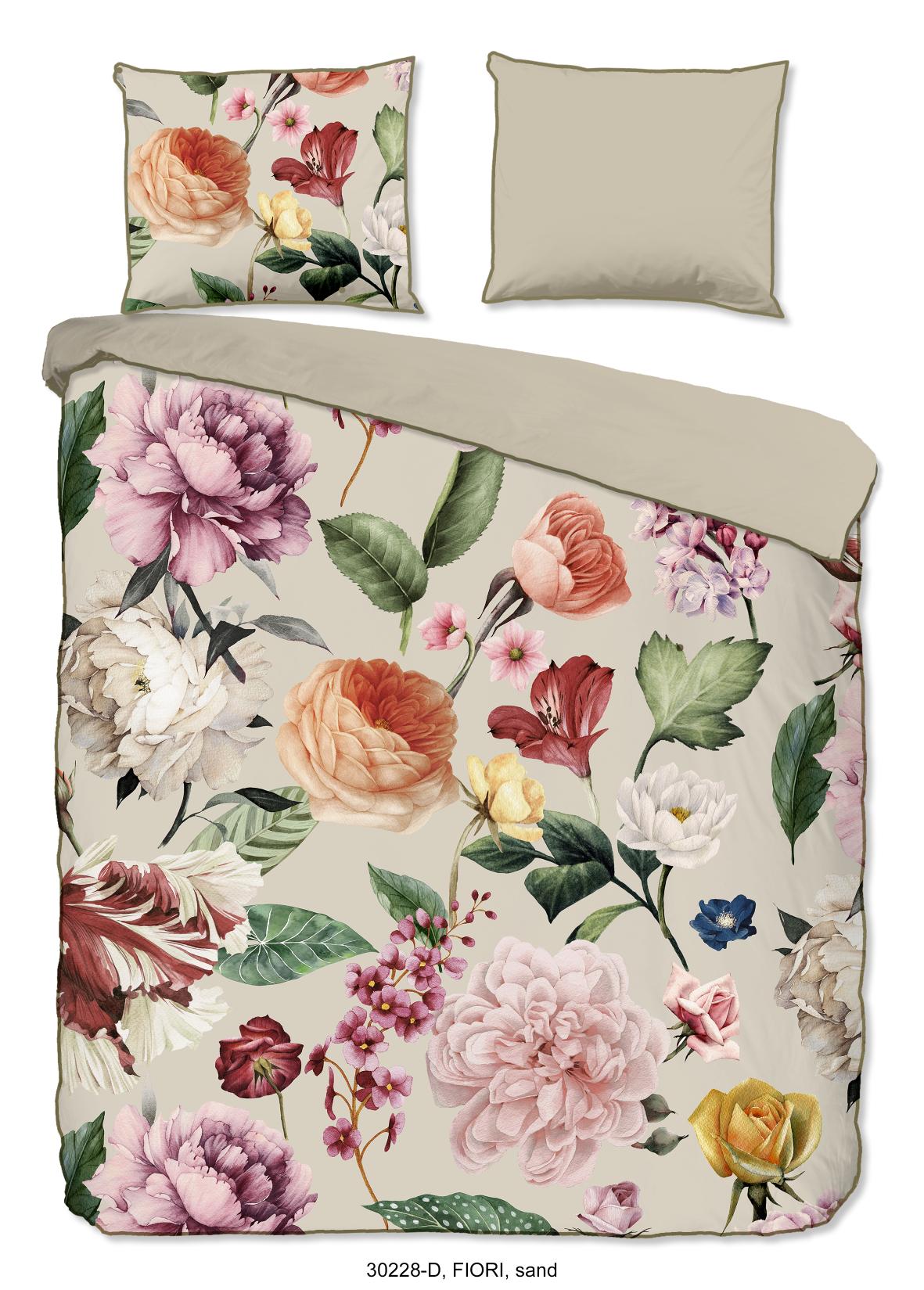 Descanso - Housse De Couette - Fiori - Sand