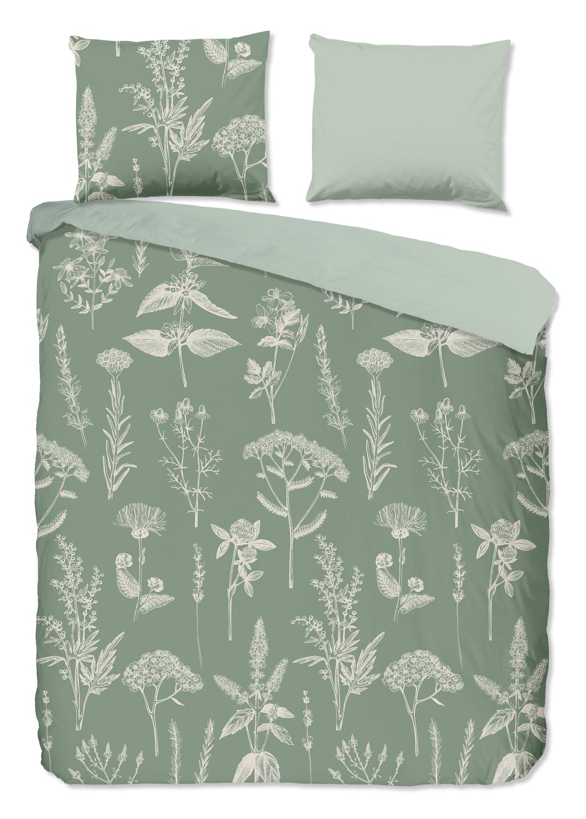 Good Morning - Dekbedovertrek - Herbs - Green