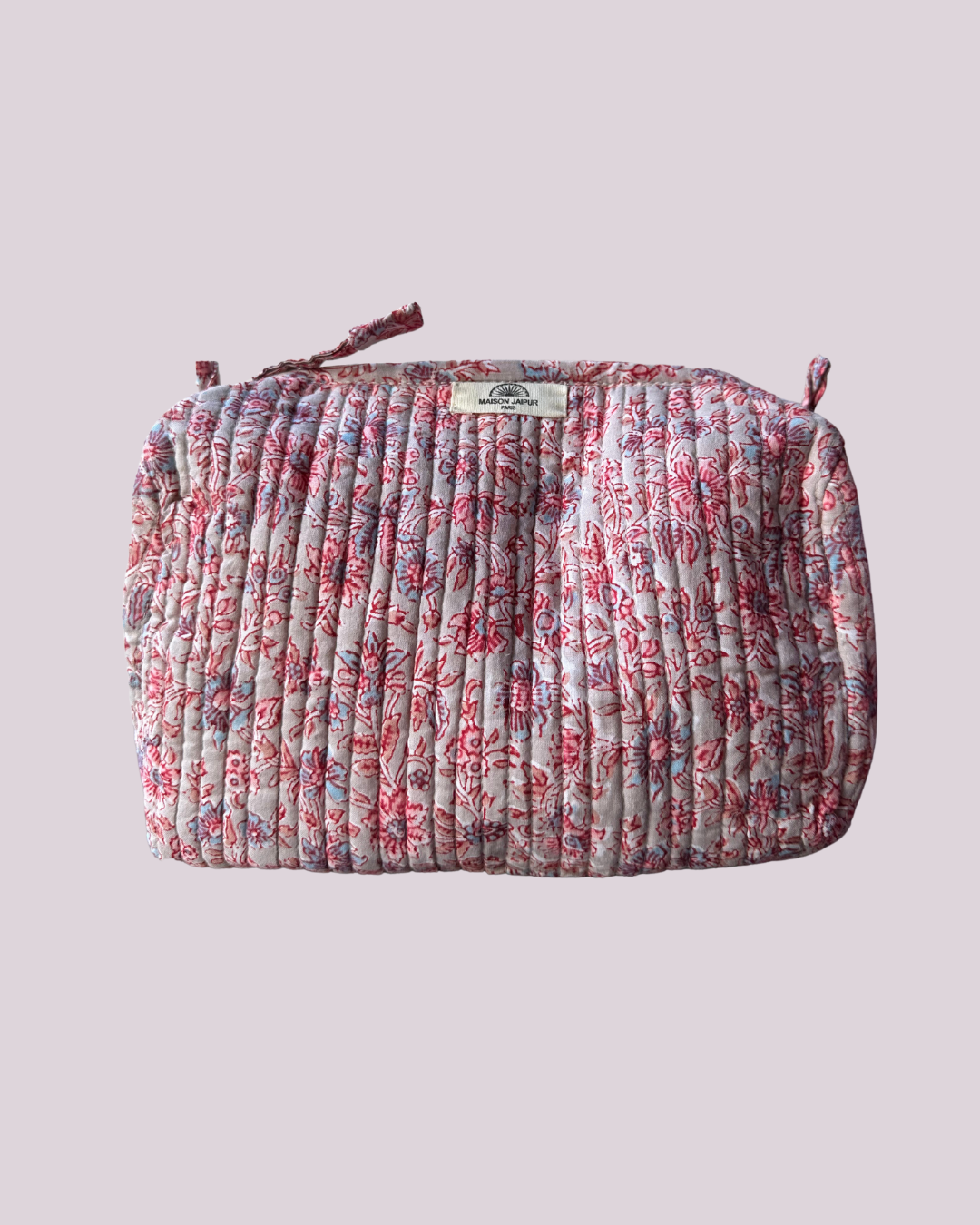 Pouch Delhi M Beige in katoenen voile