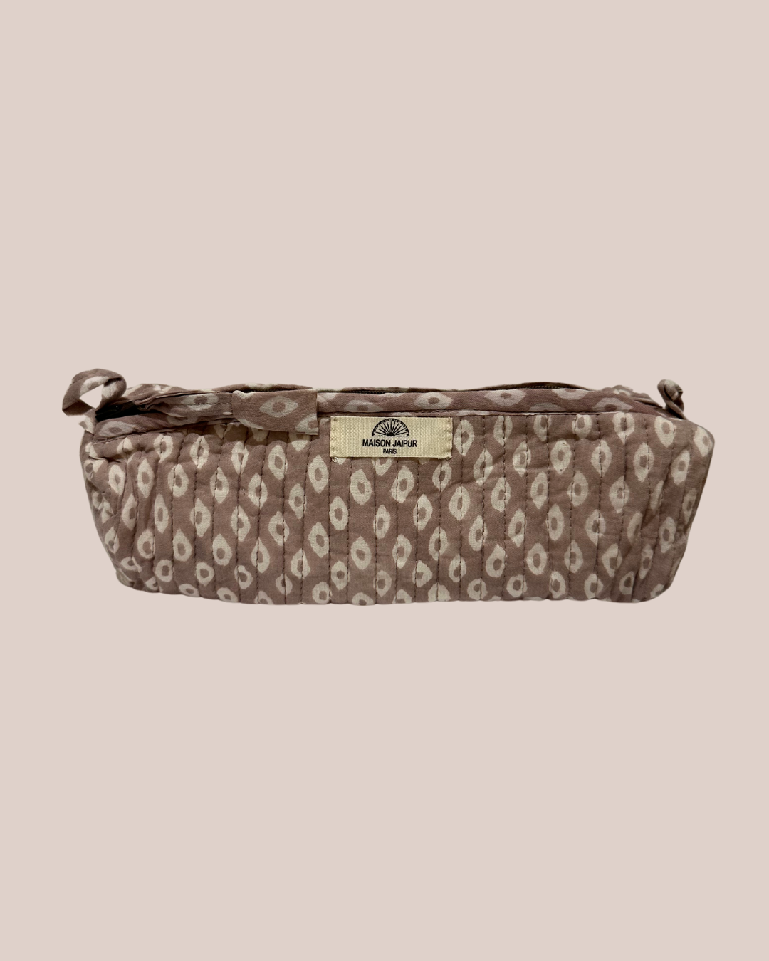 Indore Beige etui in katoenen voile